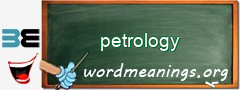 WordMeaning blackboard for petrology